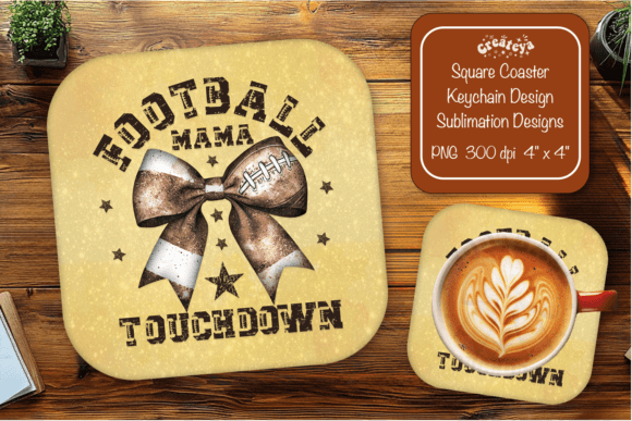 h1Football Square Coaster PNG Review for Real Embroidery Use/h1