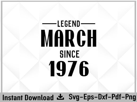 Legend Since March 1976 Birthday Svg Review for Real Embroidery Projects