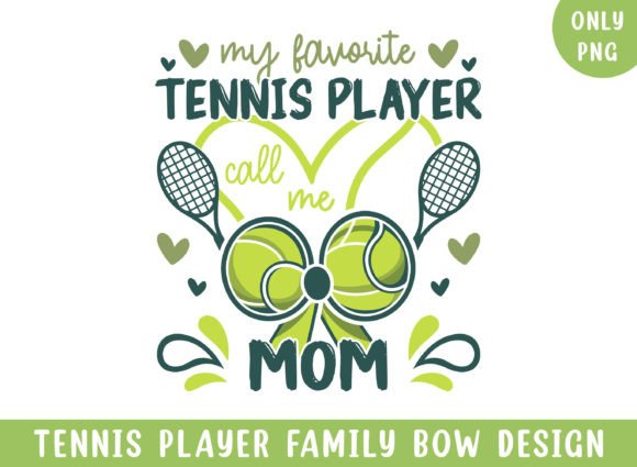 My Favorite Tennis Player Mom Bow PNG Review