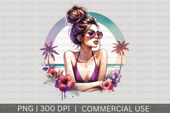 Summer Beach Messy Bun Mom Life PNG: A Designer’s Real-Use Review